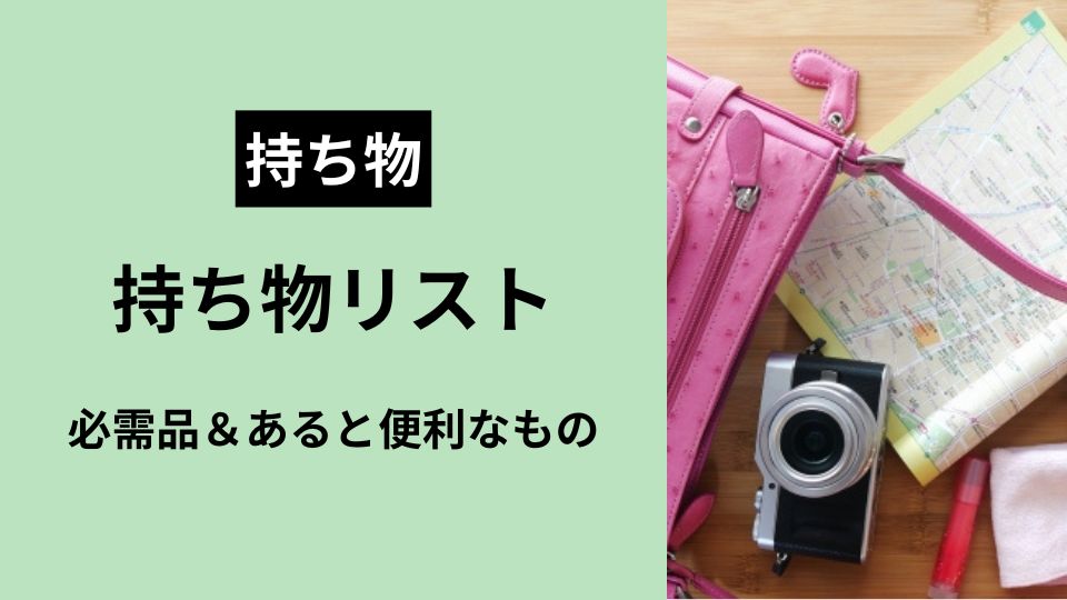 ディズニー持ち物リスト！あると便利なグッズ＆必須アイテム